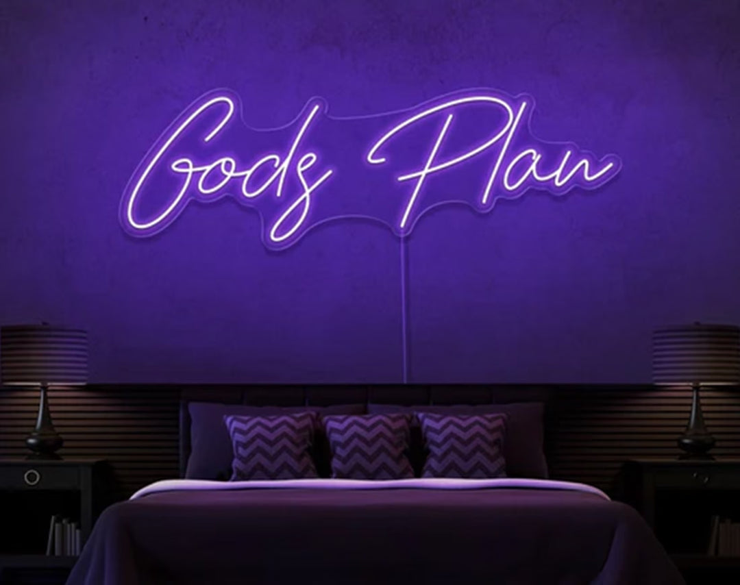 Gods Plan Easter Neon Sign by manhattanneons.com – Add a divine touch to your Easter decorations.