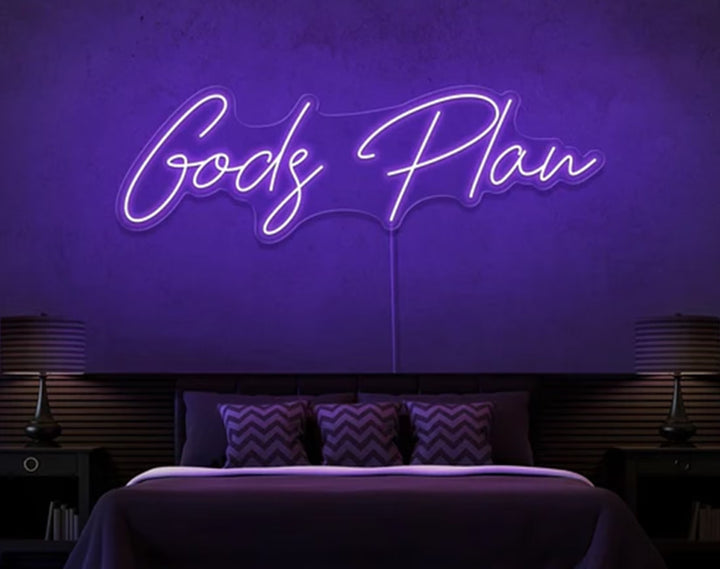 Gods Plan Easter Neon Sign by manhattanneons.com – Add a divine touch to your Easter decorations.