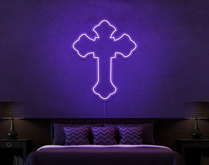 Tupac Cross Easter Neon Sign by manhattanneons.com – Elevate your Easter décor with this illuminated masterpiece.