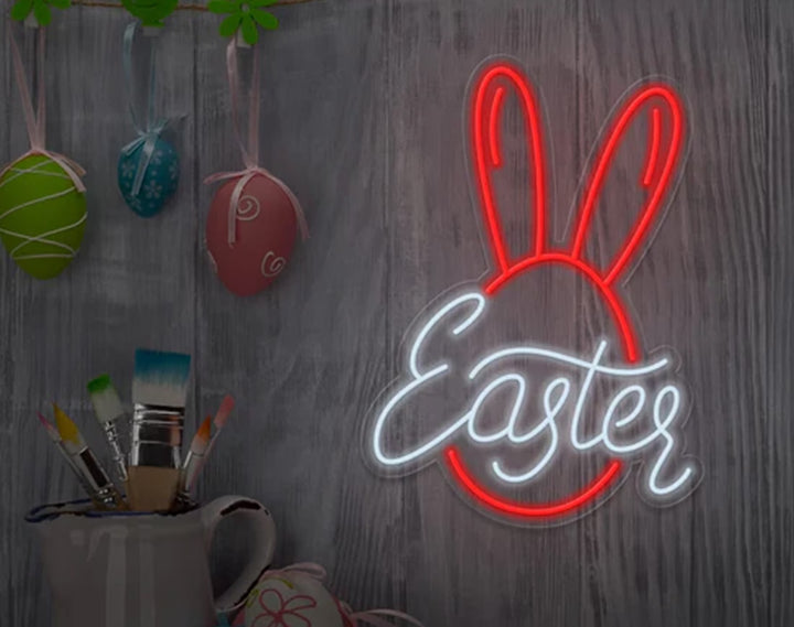 Bunny Easter Neon Sign by manhattanneons.com – A fun and festive addition to your Easter setup.