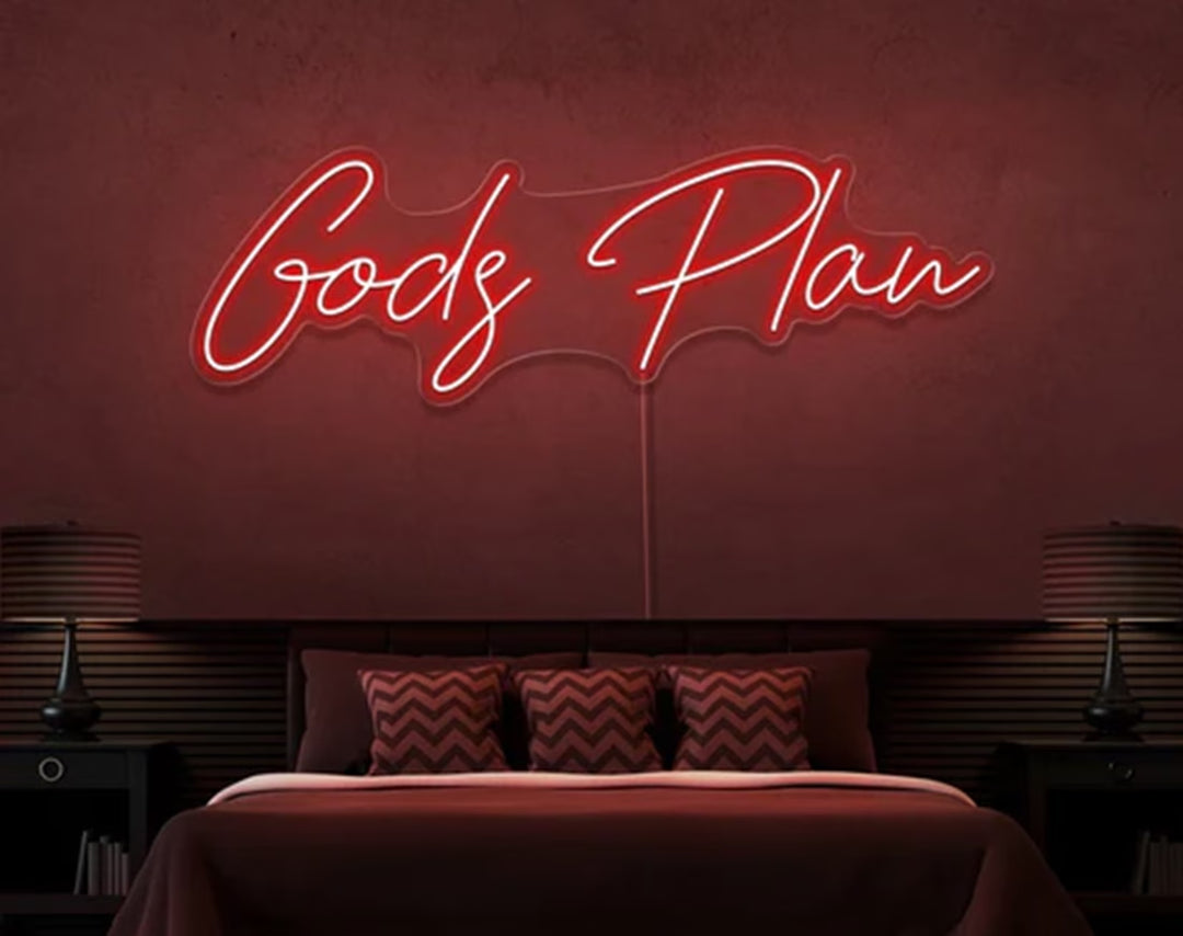 Gods Plan Easter Neon Sign by manhattanneons.com – Add a divine touch to your Easter decorations.