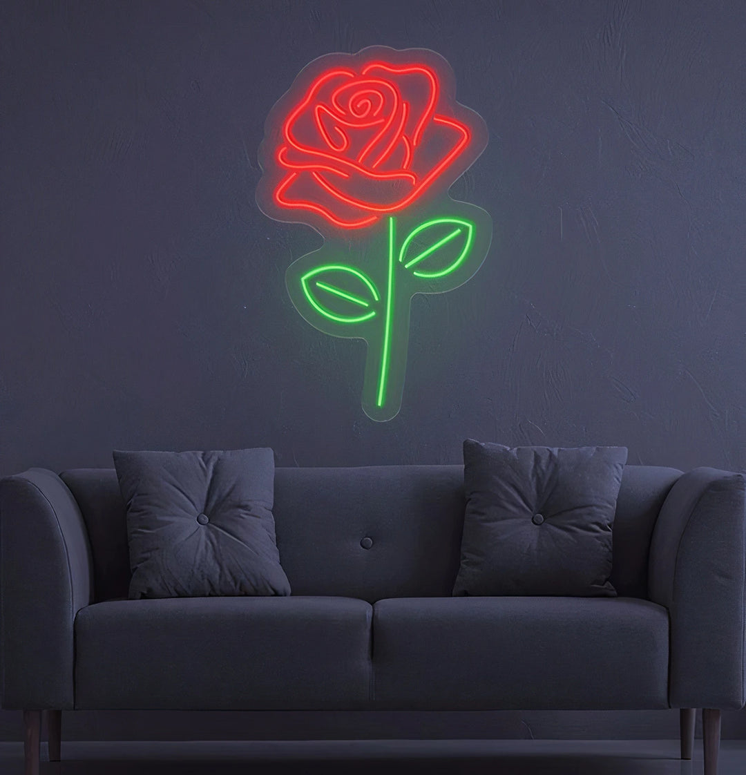 Radiant Roses - Neon Love Blossoms-ManhattanNeons