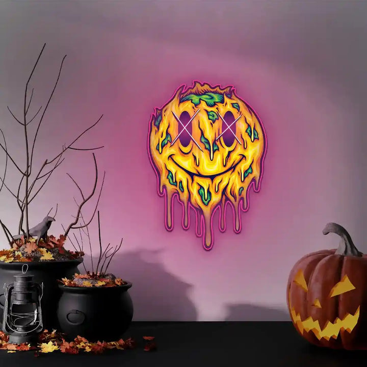 Spooky Monster Halloween LED Neon Sign by manhattanneons.com - Transform your space with Halloween LED Neon Sign