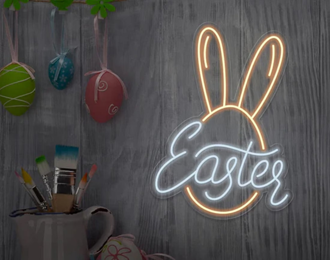 Bunny Easter Neon Sign by manhattanneons.com – A fun and festive addition to your Easter setup.