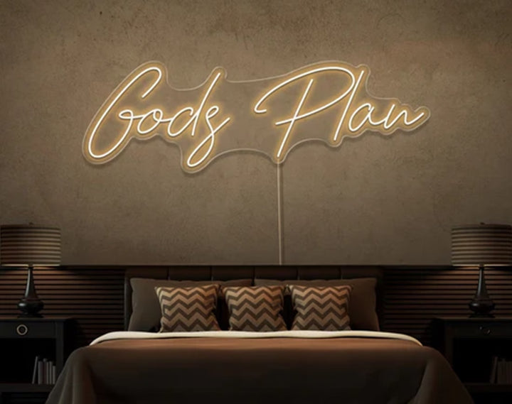 Gods Plan Easter Neon Sign by manhattanneons.com – Add a divine touch to your Easter decorations.