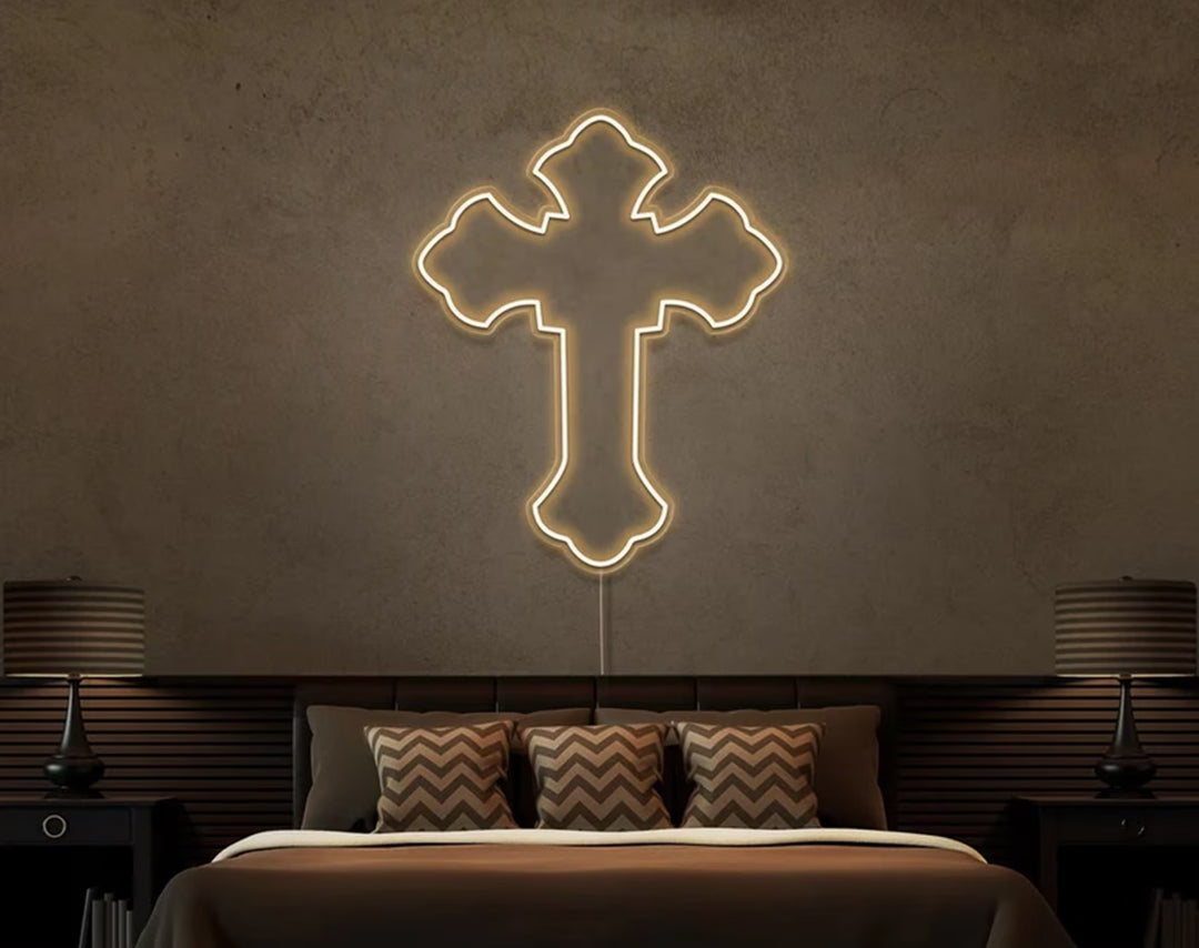 Tupac Cross Easter Neon Sign by manhattanneons.com – Elevate your Easter décor with this illuminated masterpiece.