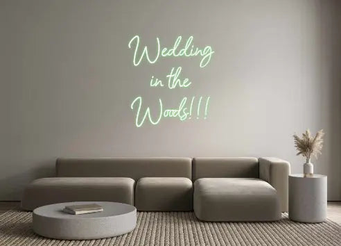 'Wedding in the Woods' LED wall decor Neon Sign by Manhattan Neons®