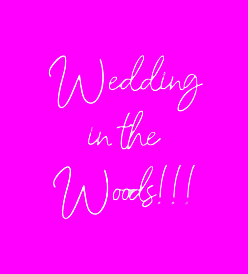 'Wedding in the Woods' LED neon wall decor sign by Manhattan Neons®